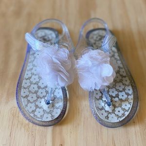 Wonder Nation White Flower Sandals